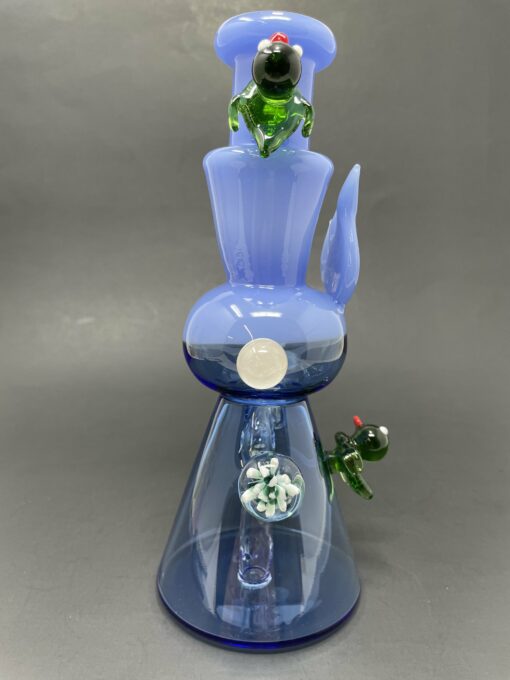 Shop 8" Premium Blue Crystal Duck Bong in australian