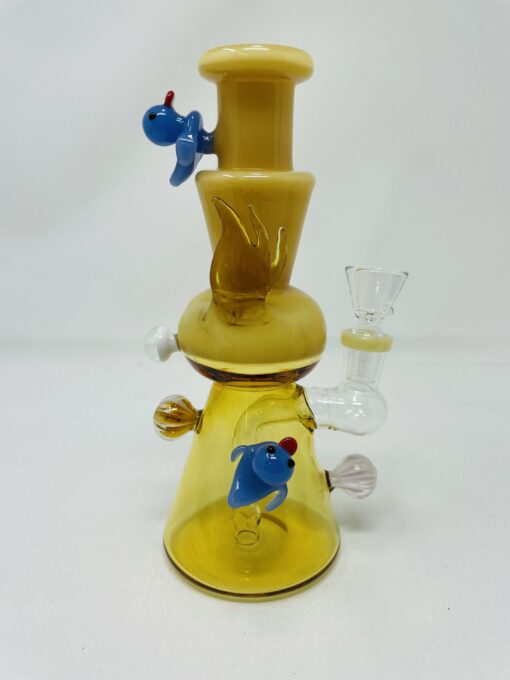 Shop 8" Premium Yellow Crystal Duck Bong in australian