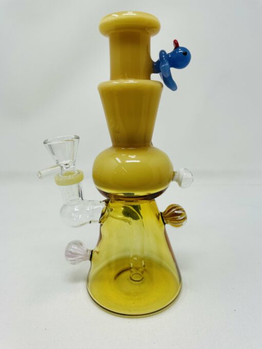Shop 8" Premium Yellow Crystal Duck Bong in australian