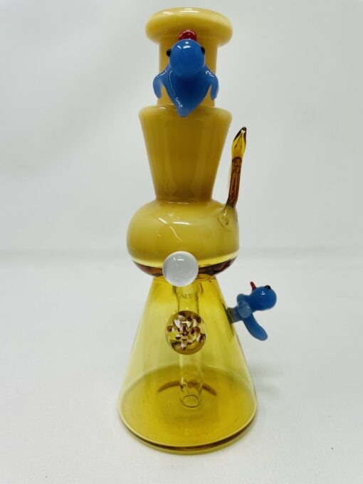 Shop 8" Premium Yellow Crystal Duck Bong in australian