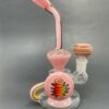 Shop 7" Pink Rainbow Recycler Bong in australian