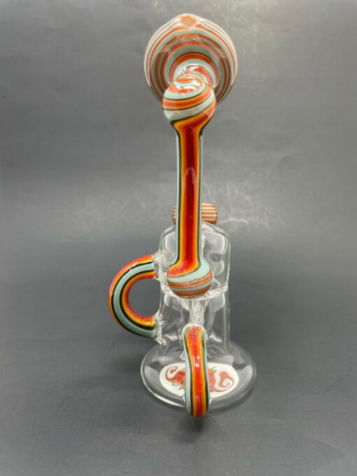 Shop 7" Aqua Round Recycler Bong in australian