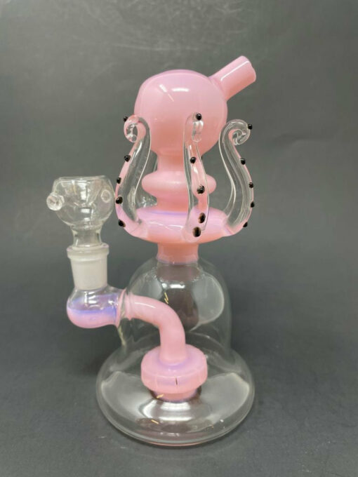 Shop 6" Pink Octopus Percolator Bong in australian