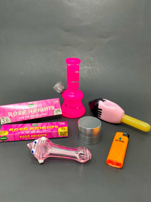 Shop Frostbite Pink Bong Combo Set in australian
