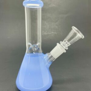 Shop 6" Milky Blue Beaker Bong w/ Ice Catcher in australian