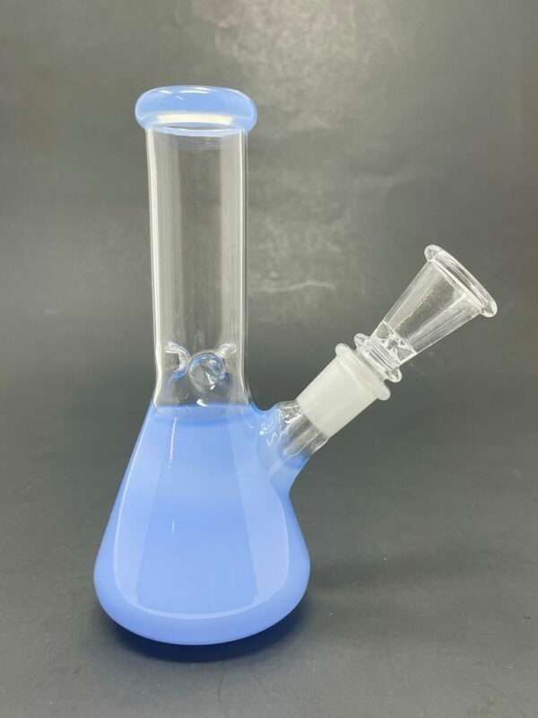 Shop 6" Milky Blue Beaker Bong w/ Ice Catcher in australian