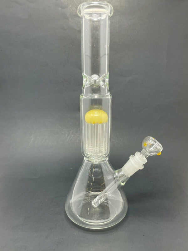 Shop 12" Yellow Jellyfish Tree Percolator Beaker Bong w/ Ice Catcher in australian