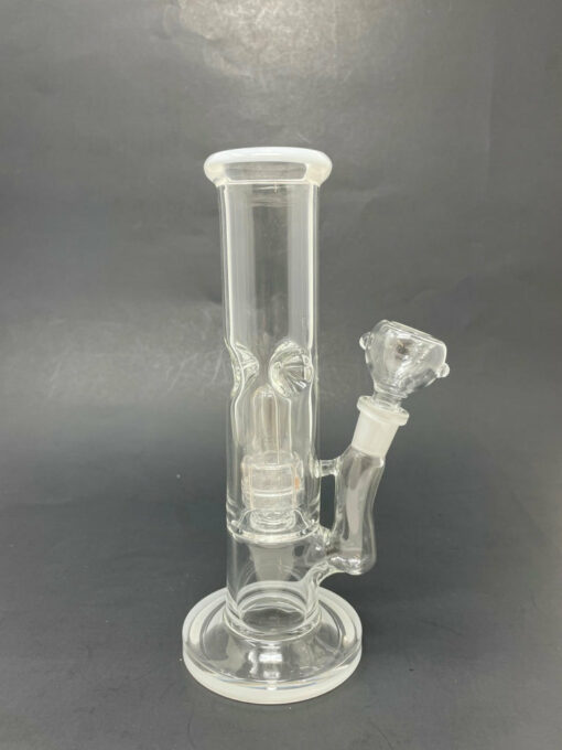 Shop 8" White Straight Shooter w/ Single Percolator + Ice Catcher in australian