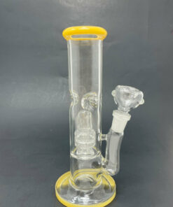 Shop 8" Yellow Shooter Straight w/ Single Percolator + Ice Catcher in australian