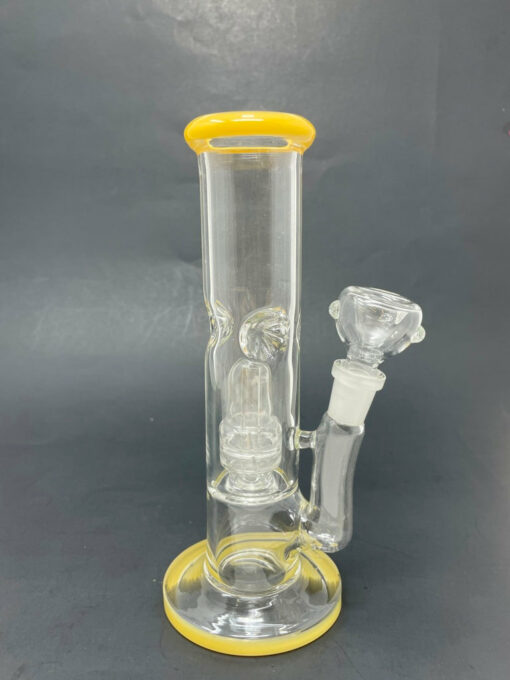 Shop 8" Yellow Shooter Straight w/ Single Percolator + Ice Catcher in australian