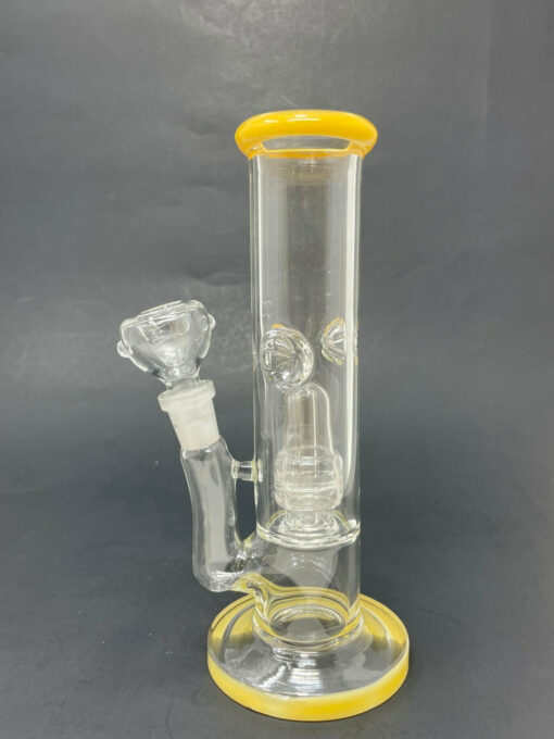 Shop 8" Yellow Shooter Straight w/ Single Percolator + Ice Catcher in australian