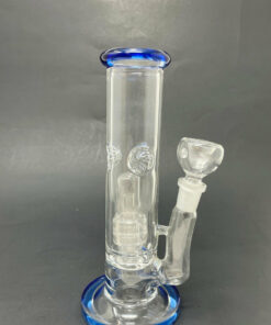 Shop 8" Blue Shooter Straight w/ Single Percolator + Ice Catcher in australian