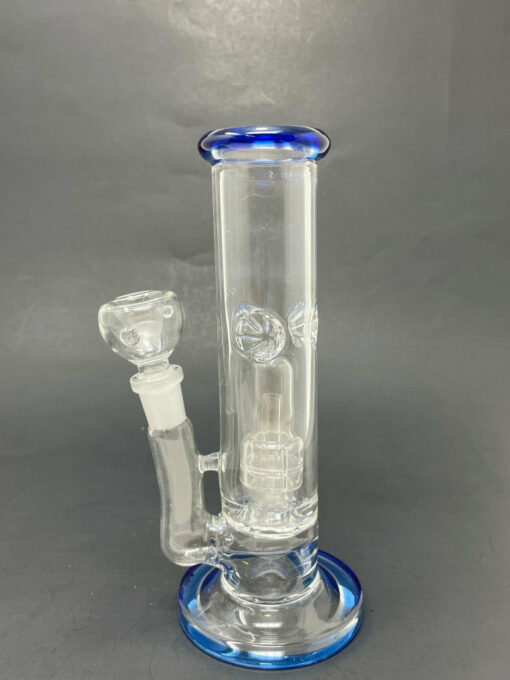 Shop 8" Blue Shooter Straight w/ Single Percolator + Ice Catcher in australian