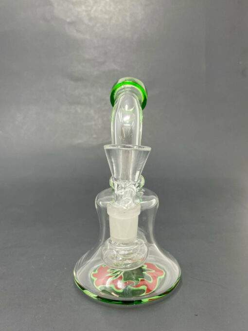 Shop 6" Green Shower Bend Sticker Base Bong in australian