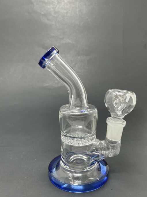 Shop 5" Blue Honeycomb Shower Bend Bong in australian