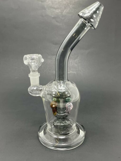 Shop 9" Black Premium Mushroom Shower Bend Bong in australian