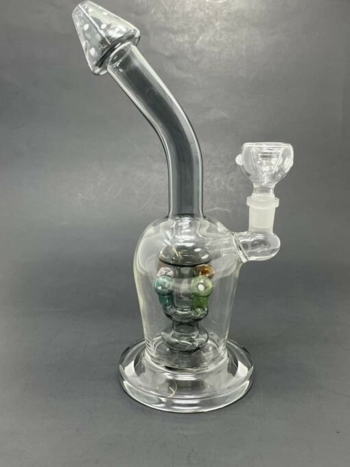 Shop 9" Black Premium Mushroom Shower Bend Bong in australian