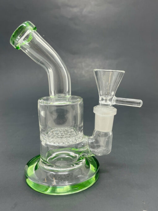 Shop 5" Green Honeycomb Shower Bend Bong in australian