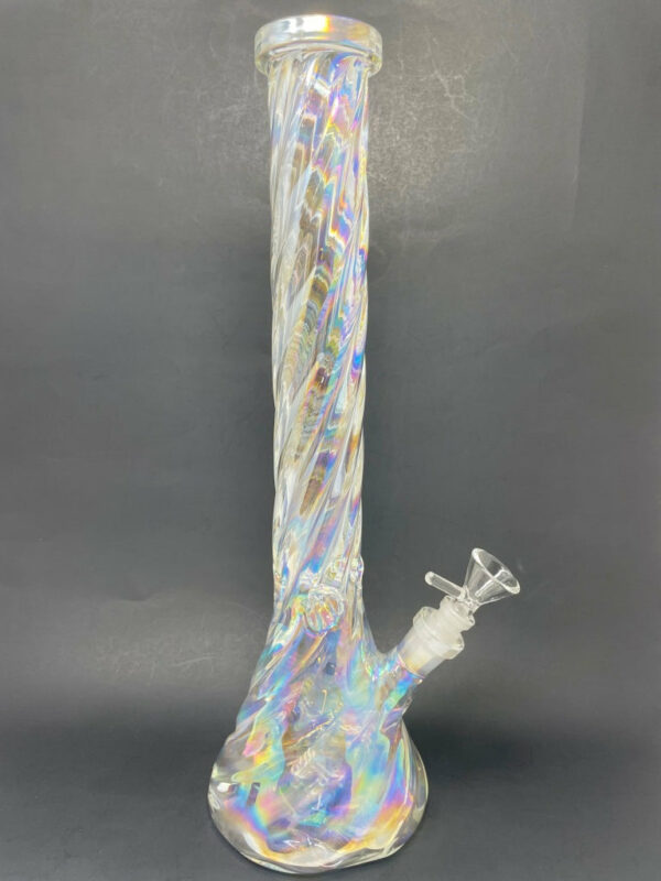 Shop 16" All Twisted Iridescent Beaker Bong in australian