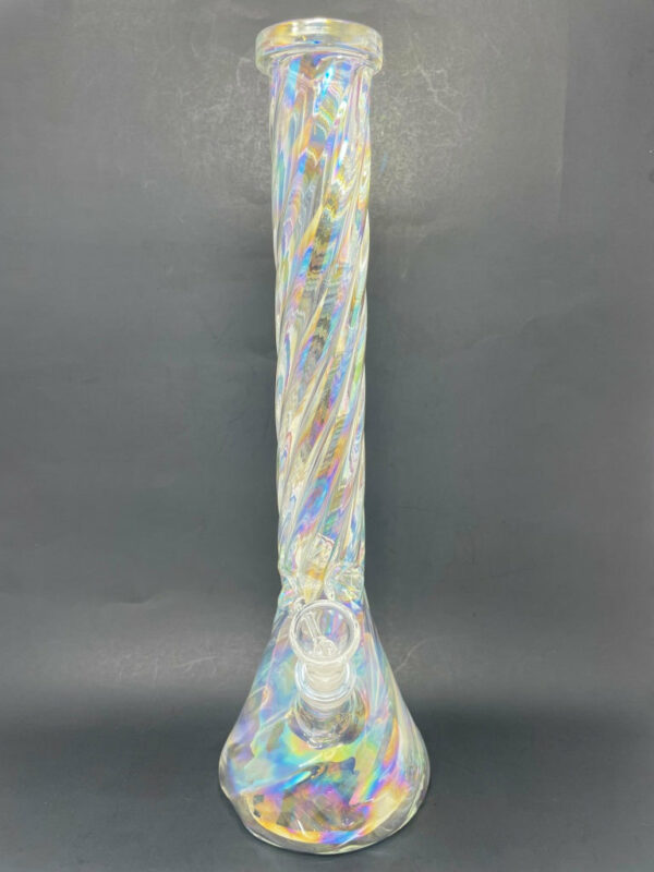 Shop 16" All Twisted Iridescent Beaker Bong in australian