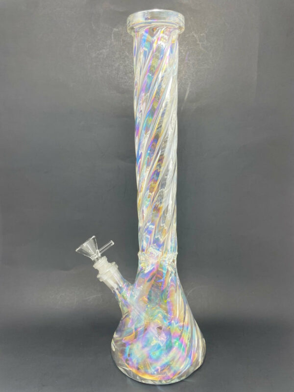 Shop 16" All Twisted Iridescent Beaker Bong in australian