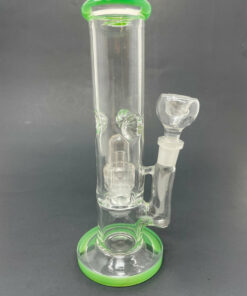 Shop 8" Green Straight Shooter Bong w/ Percolator in australian
