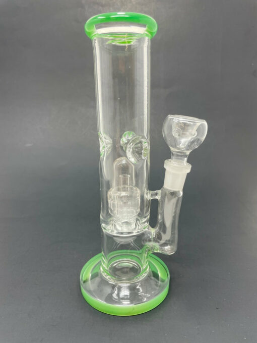 Shop 8" Green Straight Shooter Bong w/ Percolator in australian