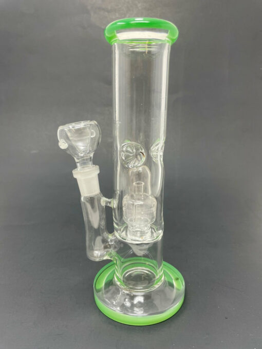 Shop 8" Green Straight Shooter Bong w/ Percolator in australian
