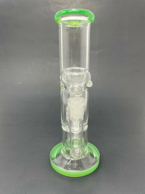 Shop 8" Green Straight Shooter Bong w/ Percolator in australian