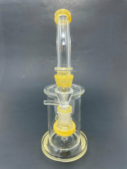 Shop 9" Yellow Mushroom Percolator Bong in australian