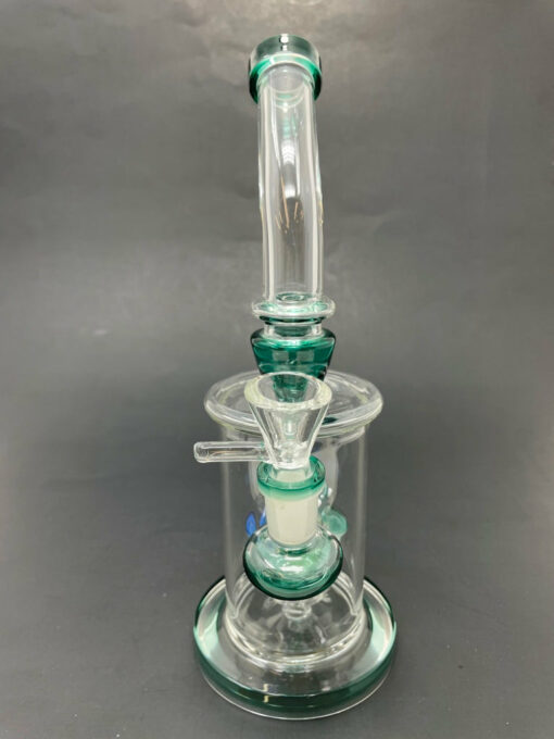 Shop 9" Dark Green Mushroom Percolator Bong in australian