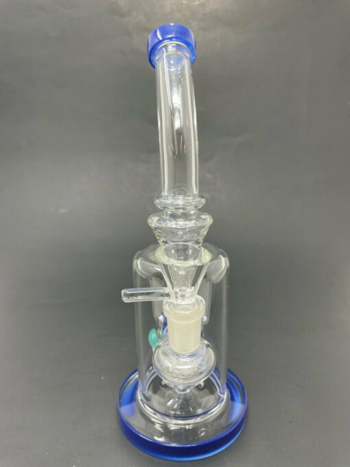 Shop 9" Blue Mushroom Percolator Bong in australian