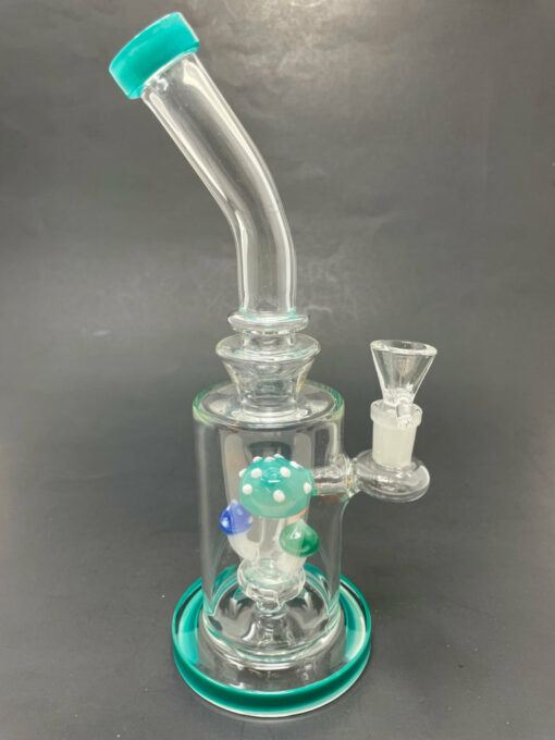 Shop 9" Aqua Mushroom Percolator Bong in australian