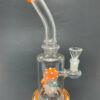 Shop 9" Orange Mushroom Percolator Bong in australian