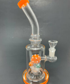 Shop 9" Orange Mushroom Percolator Bong in australian