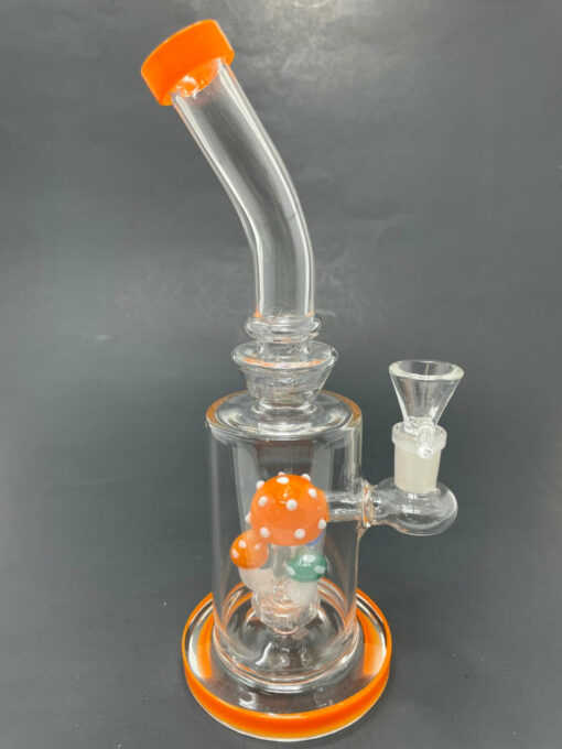 Shop 9" Orange Mushroom Percolator Bong in australian