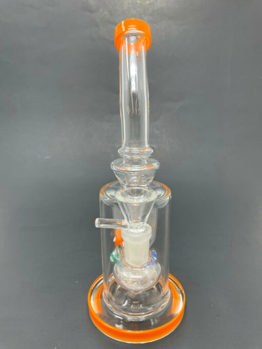 Shop 9" Orange Mushroom Percolator Bong in australian