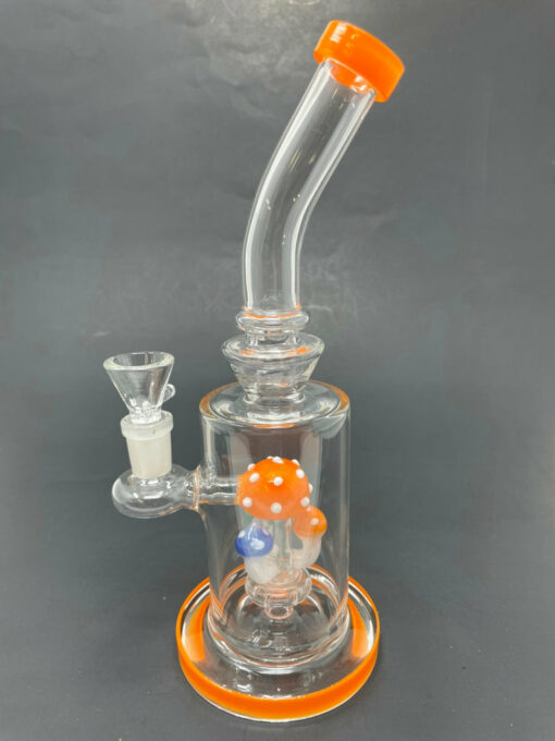 Shop 9" Orange Mushroom Percolator Bong in australian
