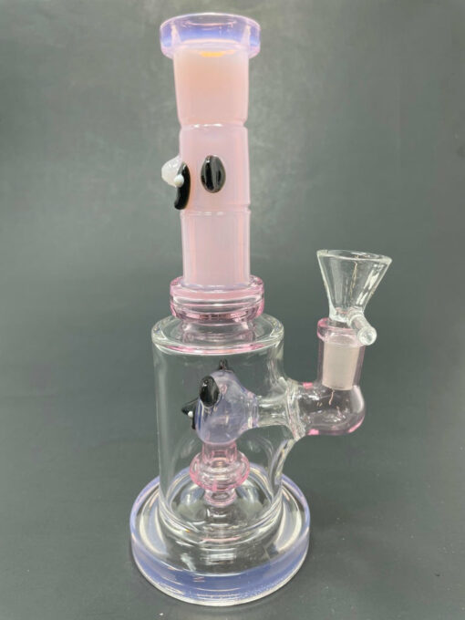 Shop 8" Pink Panda Straight Percolator Bong in australian