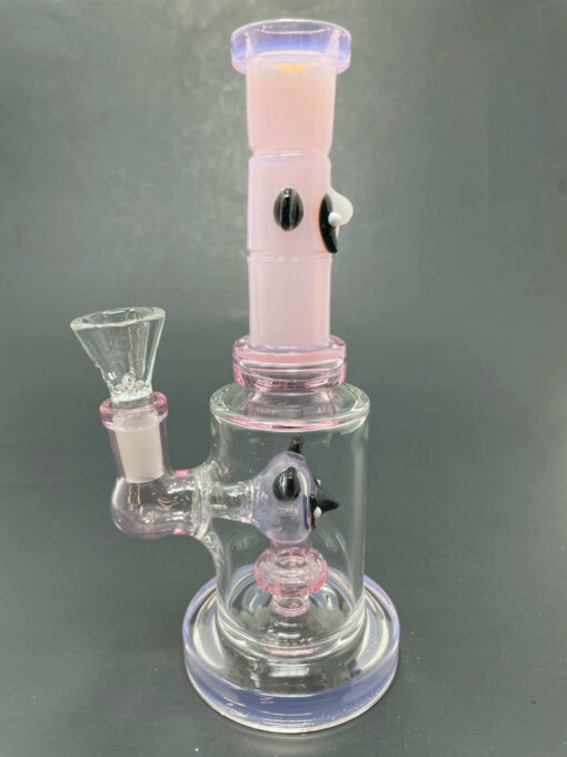Shop 8" Pink Panda Straight Percolator Bong in australian