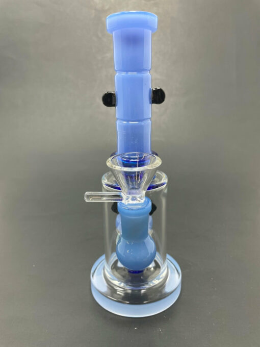 Shop 8" Milky Blue Panda Straight Percolator Bong in australian