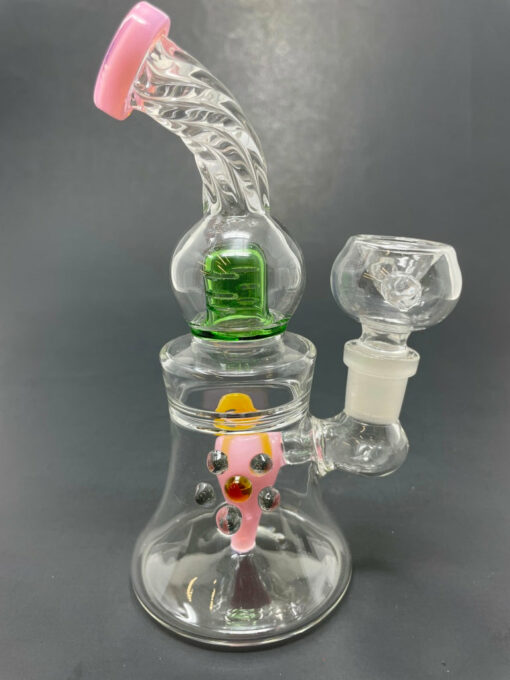 Shop 6" Pink Chili Pepper Shower Bend Bong in australian