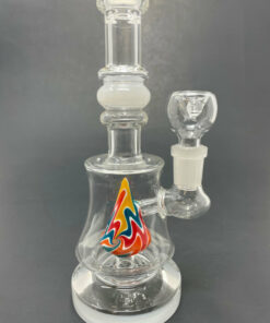 Shop 8" White Single Mountain Percolator Bong in australian