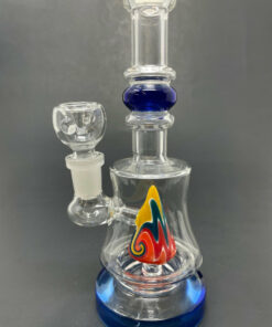 Shop 8" Blue Single Mountain Percolator Bong in australian