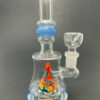 Shop 8" Milky Blue Single Mountain Percolator Bong in australian