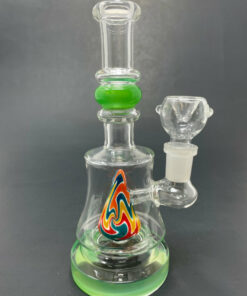 Shop 8" Green Single Mountain Percolator Bong in australian