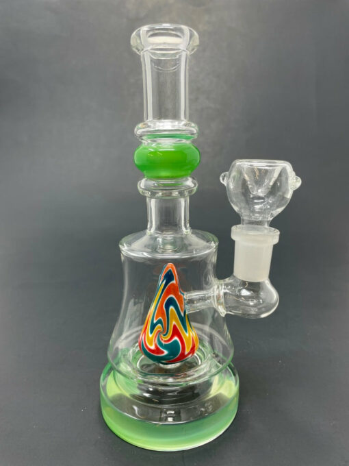 Shop 8" Green Single Mountain Percolator Bong in australian