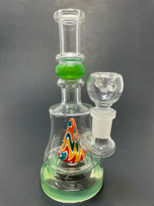 Shop 8" Green Single Mountain Percolator Bong in australian
