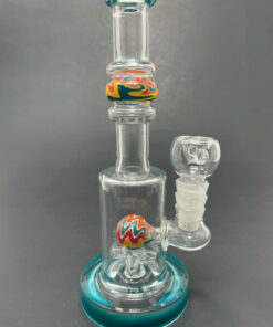 Shop 7" Aqua Single Percolator Ball Bong in australian