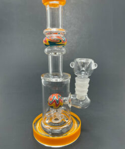 Shop 7" Yellow Single Percolator Ball Bong in australian